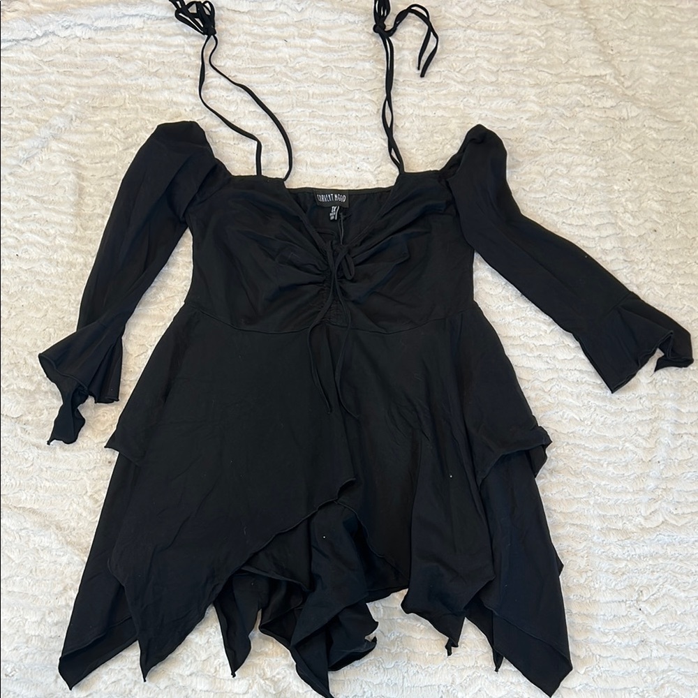 Current Mood dolls kill Plus Size 1X Trendy goth Black widow Women's fairy Dress